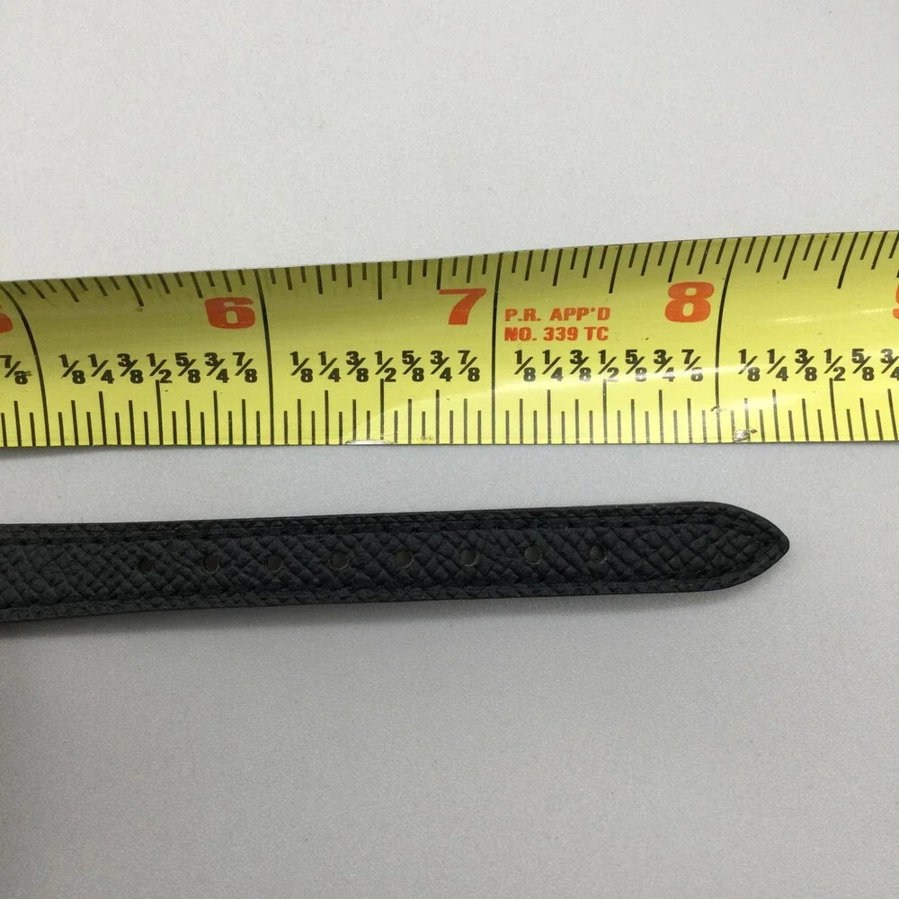 Seiko Watch Womens 26mm Gold Tone 1N00-0D59 Black Leather Band New Battery - Picture 15 of 15